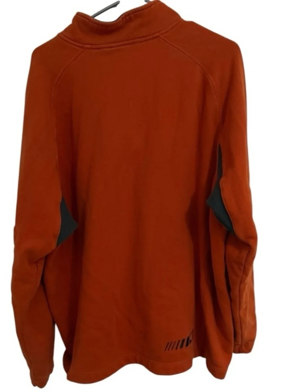 Nike Vintage Y2K Burnt Orange One Quarter Zip Pullover Sweatshirt Swoosh Mens XL